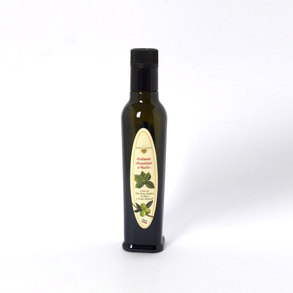 Olio Extravergine di Oliva aromatizzato al Basilico 250 ml | Oleificio Andreassi